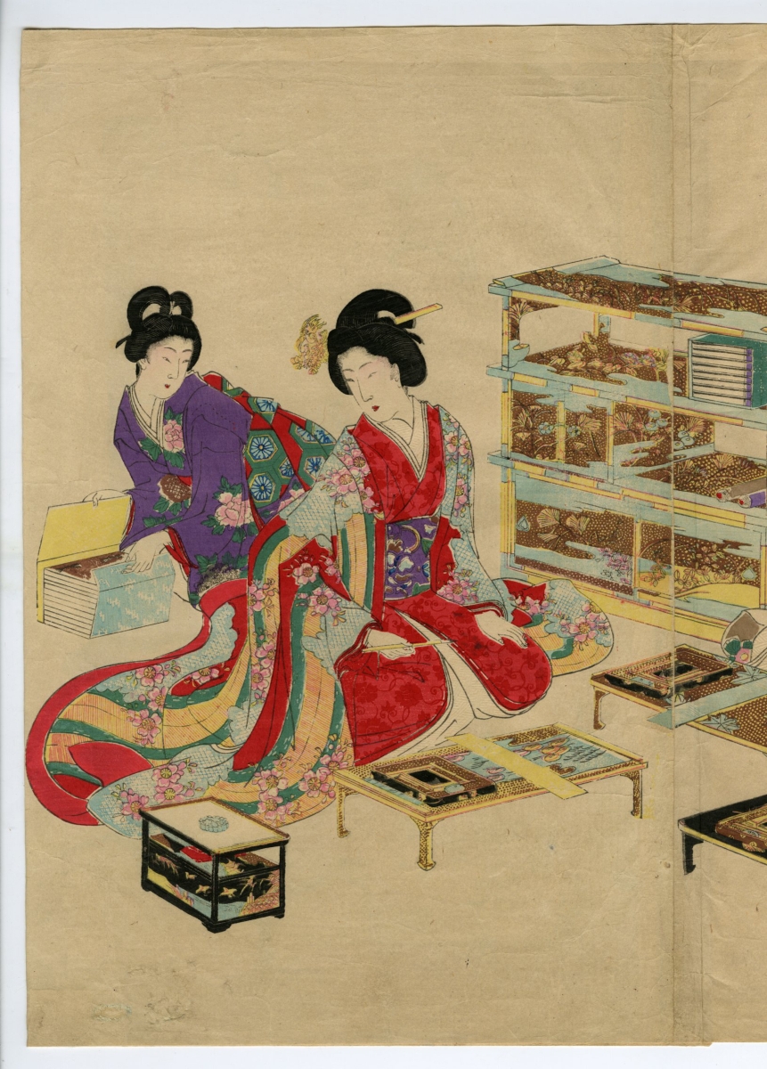 周延(ちかのぶ) - 千代田之大奥 歌合 - 浮世絵販売 - 浮世絵ぎゃらりい