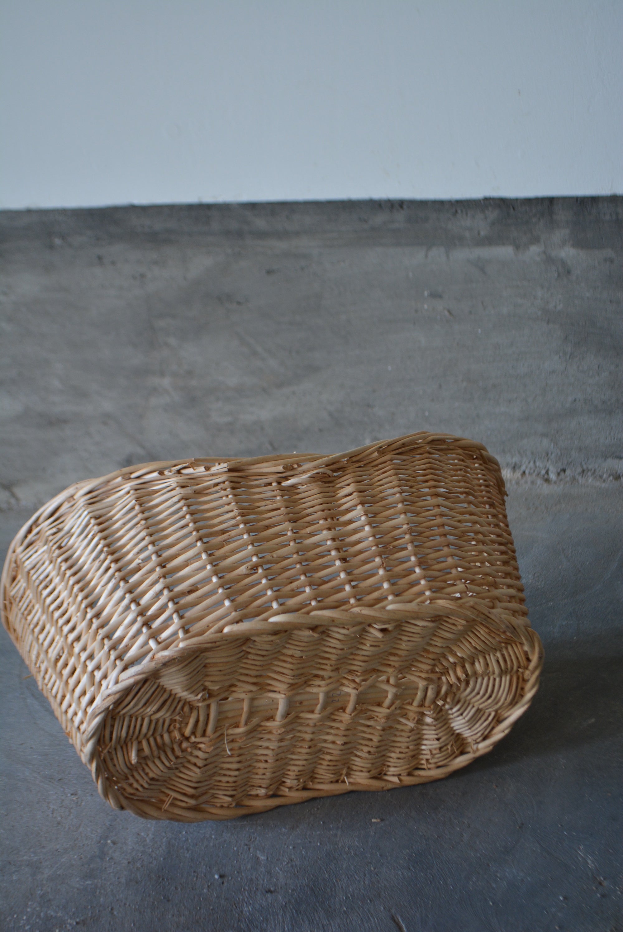 ラタン パニエ フレンチバスケット G 藤/フランスブロカント