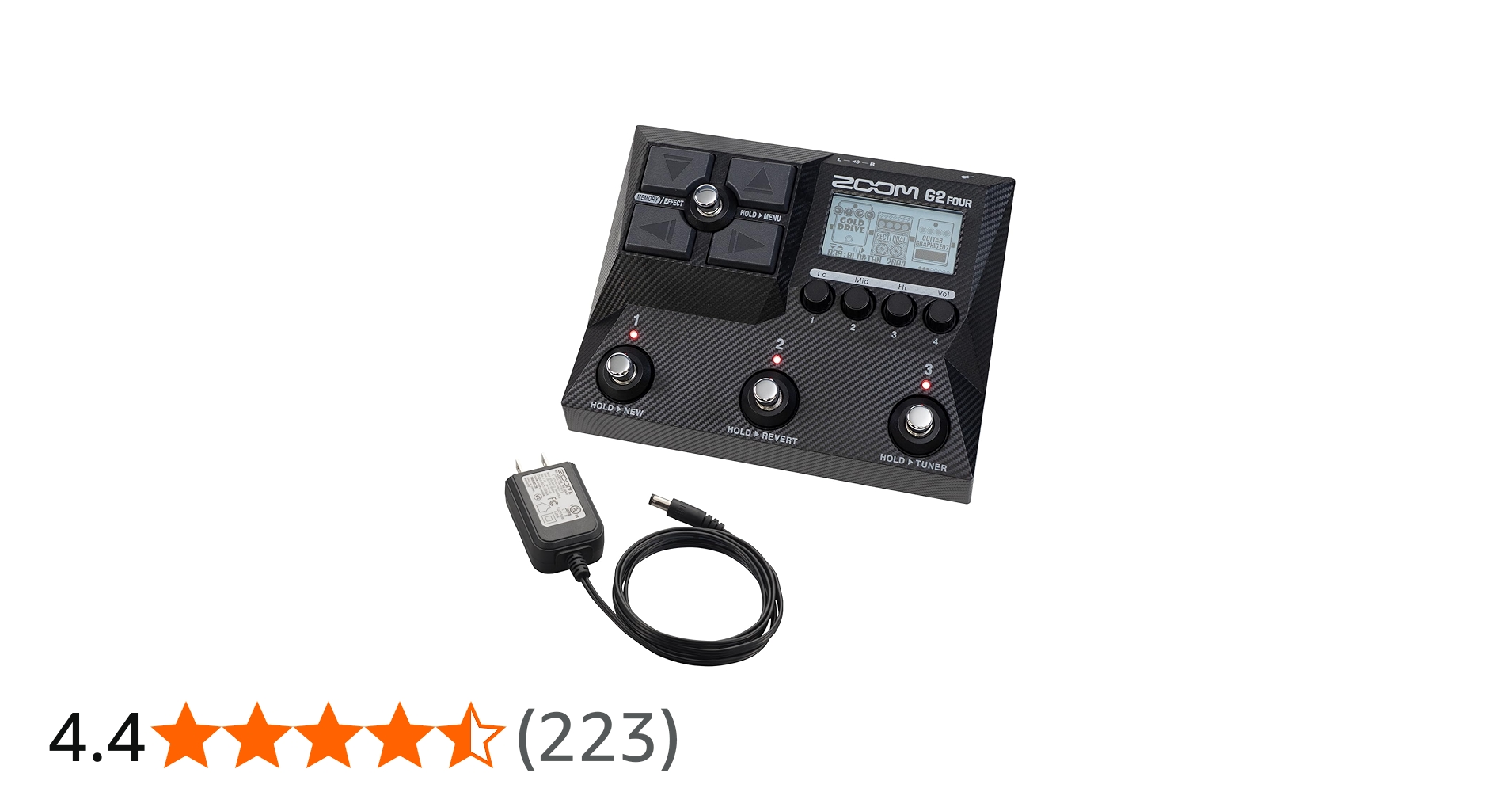 Amazon.co.jp: ZOOM ズーム G2 FOUR ギターマルチエフェクター IR搭載