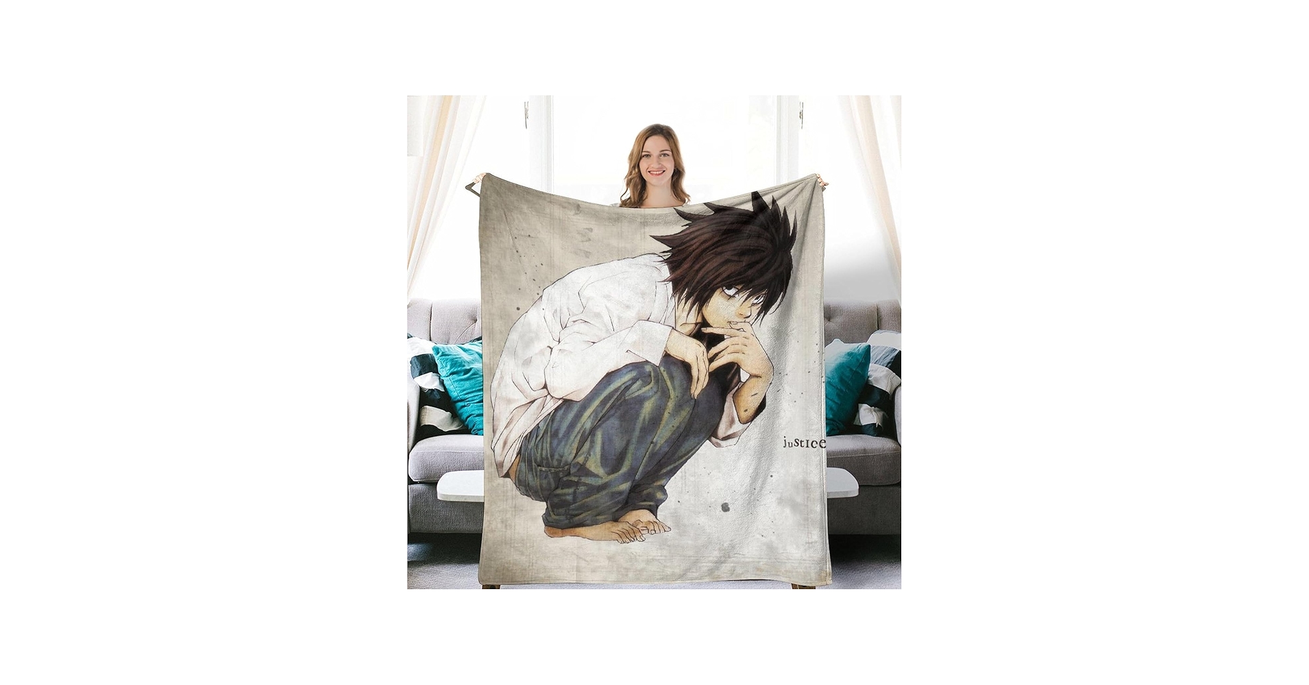 Amazon｜毛布 冬用 Death Note デスノート ブランケット シングル