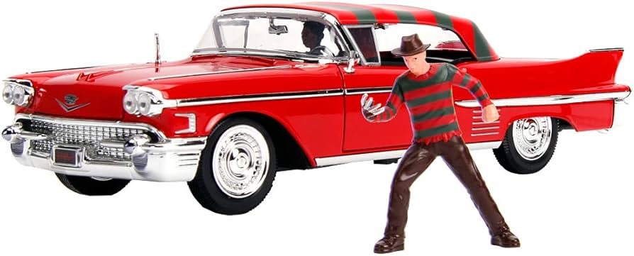 Amazon | JADA TOYS ミニカー 1/24サイズ HWR 1958 Cadillac W/Freddy