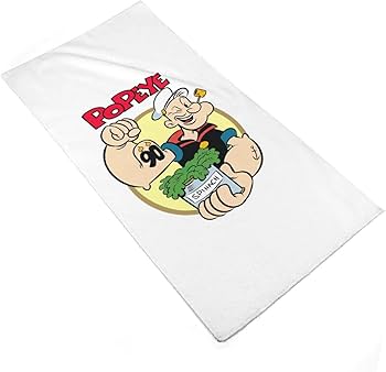 Amazon｜大力水手ポパイ ポパイ タオル フェイスタオル ビッグ