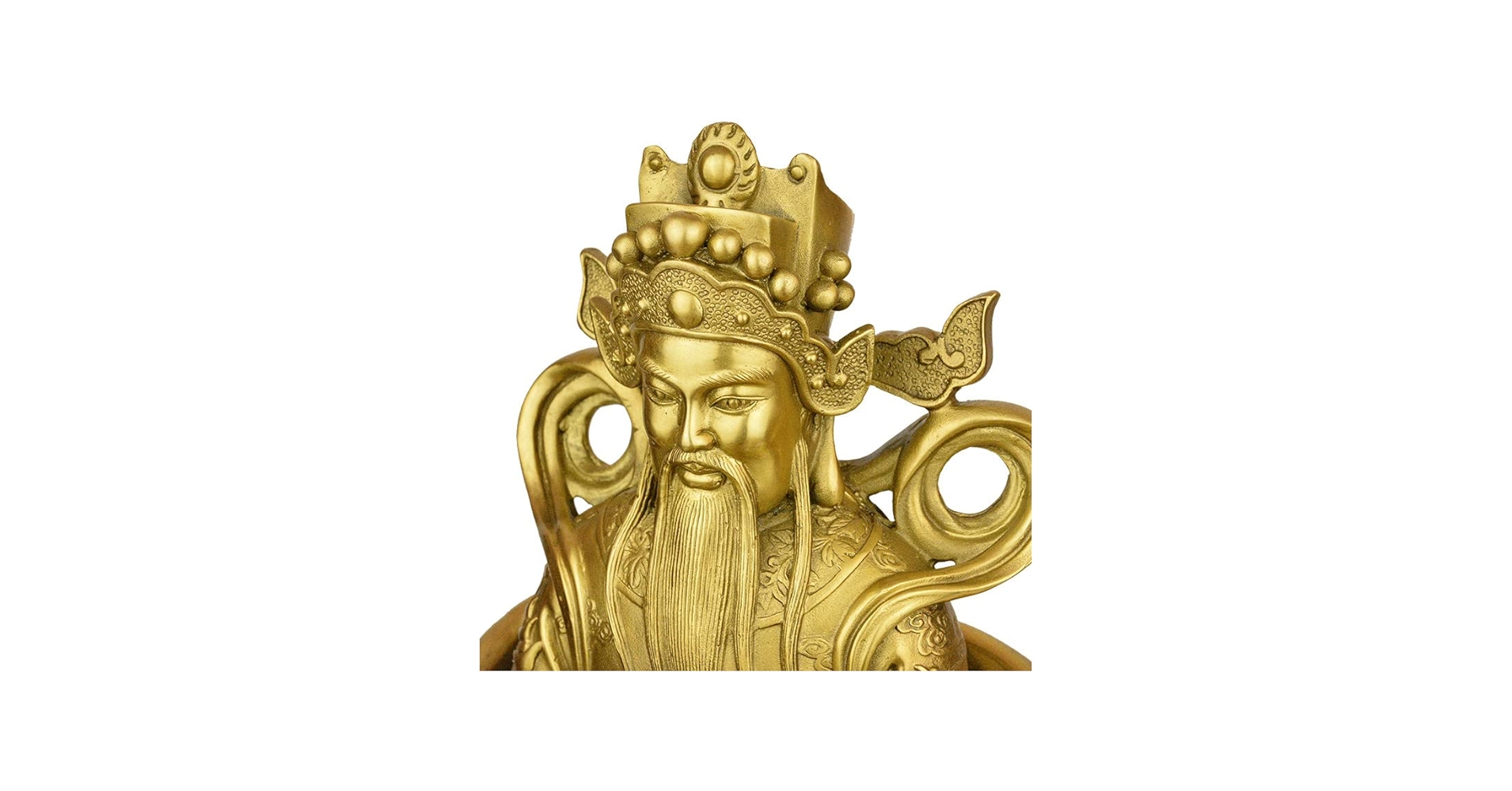 Amazon.com: 铜器铜财神爷佛像纯铜招财文财神爷铜像摆件家用客厅(1PCS