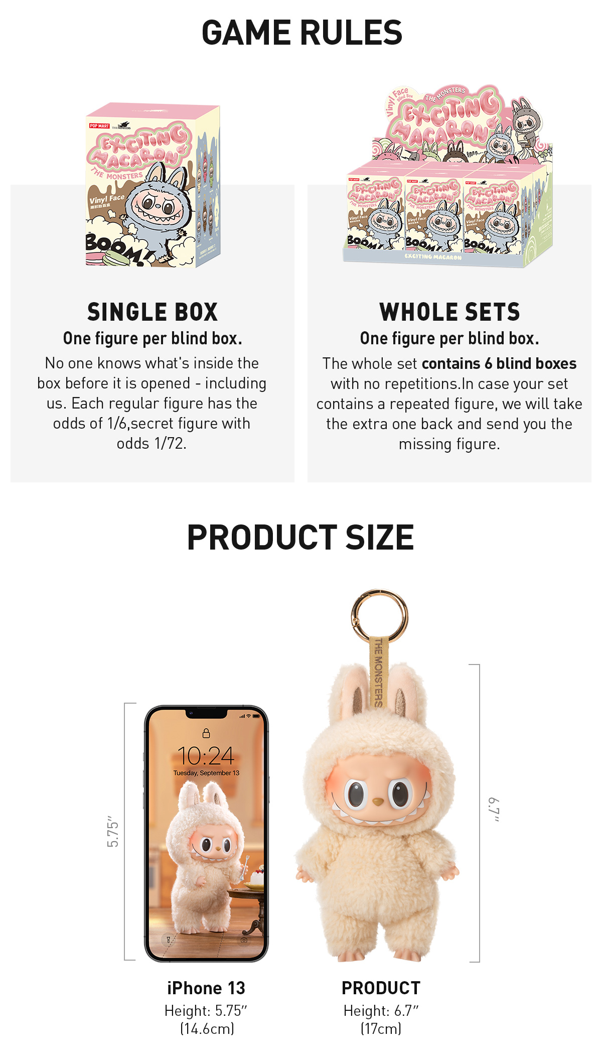 THE MONSTERS - Tasty Macarons Vinyl Face Blind Box | Blind Box