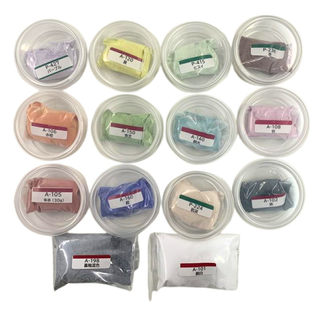 楽天市場】七宝絵の具 透明 各40g 12色セット 【 ガラス 七宝焼 七宝
