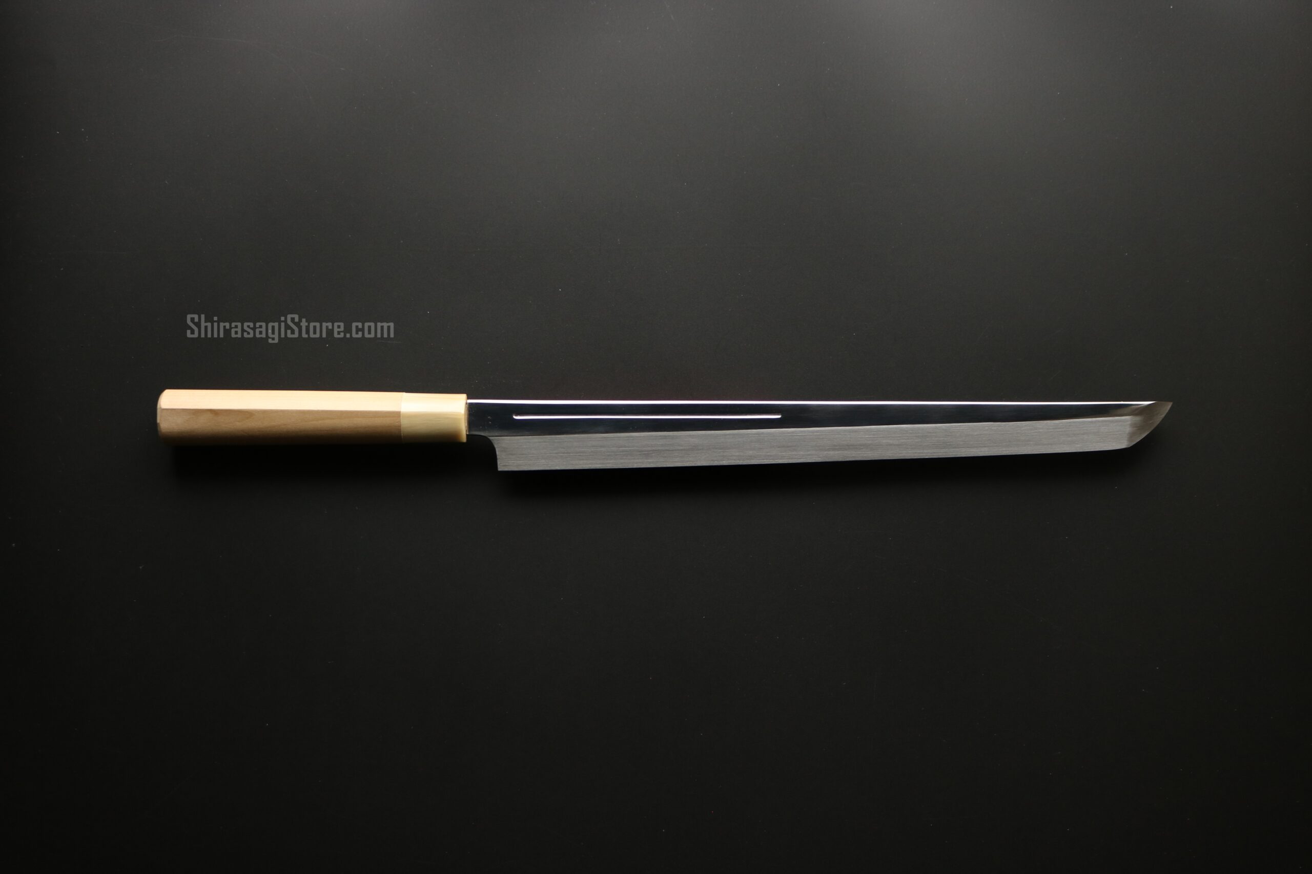 水野鍛錬所「源昭忠」本焼 真之棟 デラックス DX 青二鋼 両鏡面 樋入り