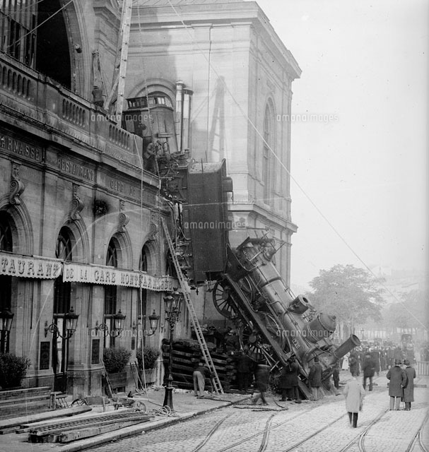 モンパルナス駅鉄道事故（1895年10月22日）[22177003503]の写真