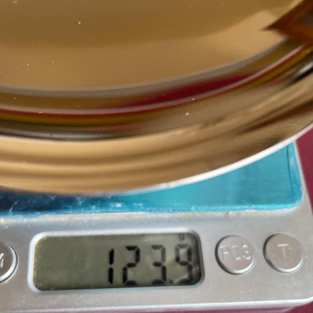 純銀製 円形脚付き盃 木箱付き（新品未使用）