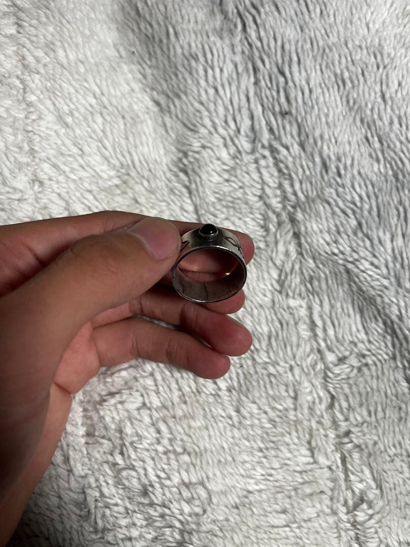 80s vintage メキシカンジュエリー オニキス リング MEXICOメキシコ製ヴィンテージオニキススターリングシルバー製リング