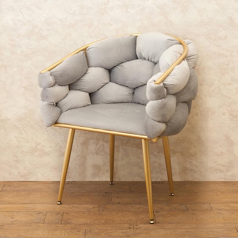 フラッフィーチェア マーヴェラス スツール ベルベット 家具 腰掛 ライトグレー Classicストレージスツールライトグレーベルベット- サラグレース-