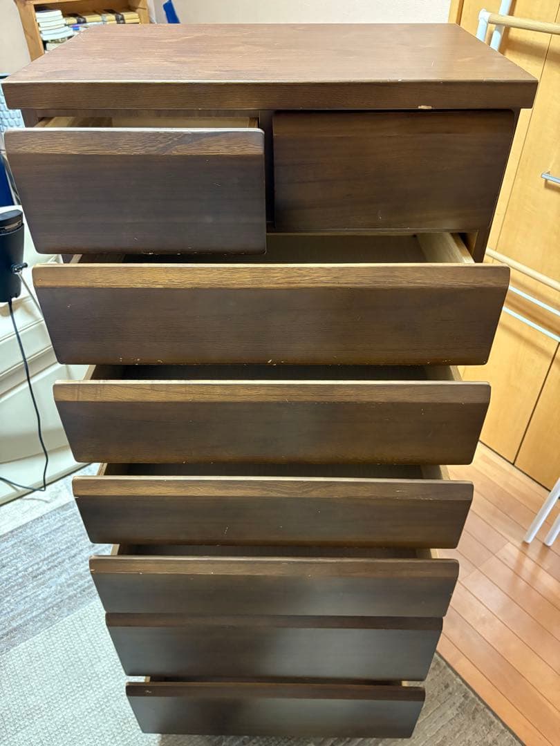 プロフ参照様（お引取りor送料着払限定）木目　w600　タンス　小傷あり