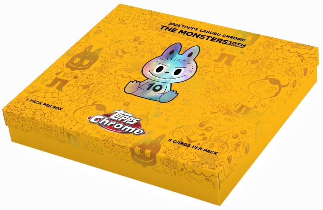 2025 Topps Chrome Labubu【新品未開封】 2025 Topps Labubu Chrome® 10th Anniversary - Hobby Box