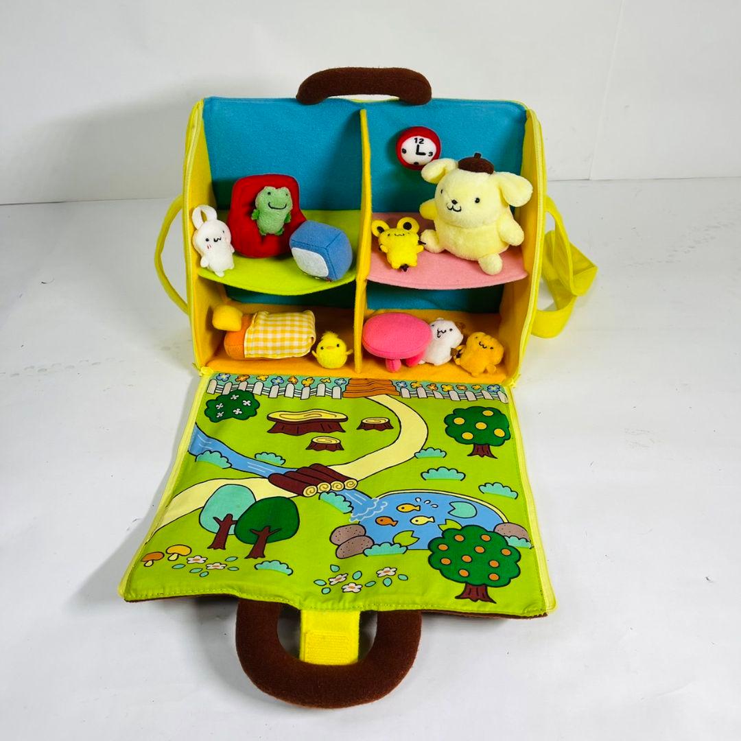 希少 レア ポムポムプリン ドールハウス ぬいぐるみ 2000 ポムポムプリン 2000 ハウス型ドールハウスセット - メルカリ