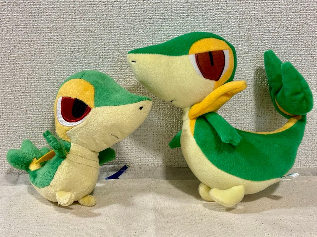 ツタージャぬいぐるみ　ツタージャドール　2体セット ポケモンの江戸木目込人形 大人気ポケモン「ツタージャ」と伝統工芸の