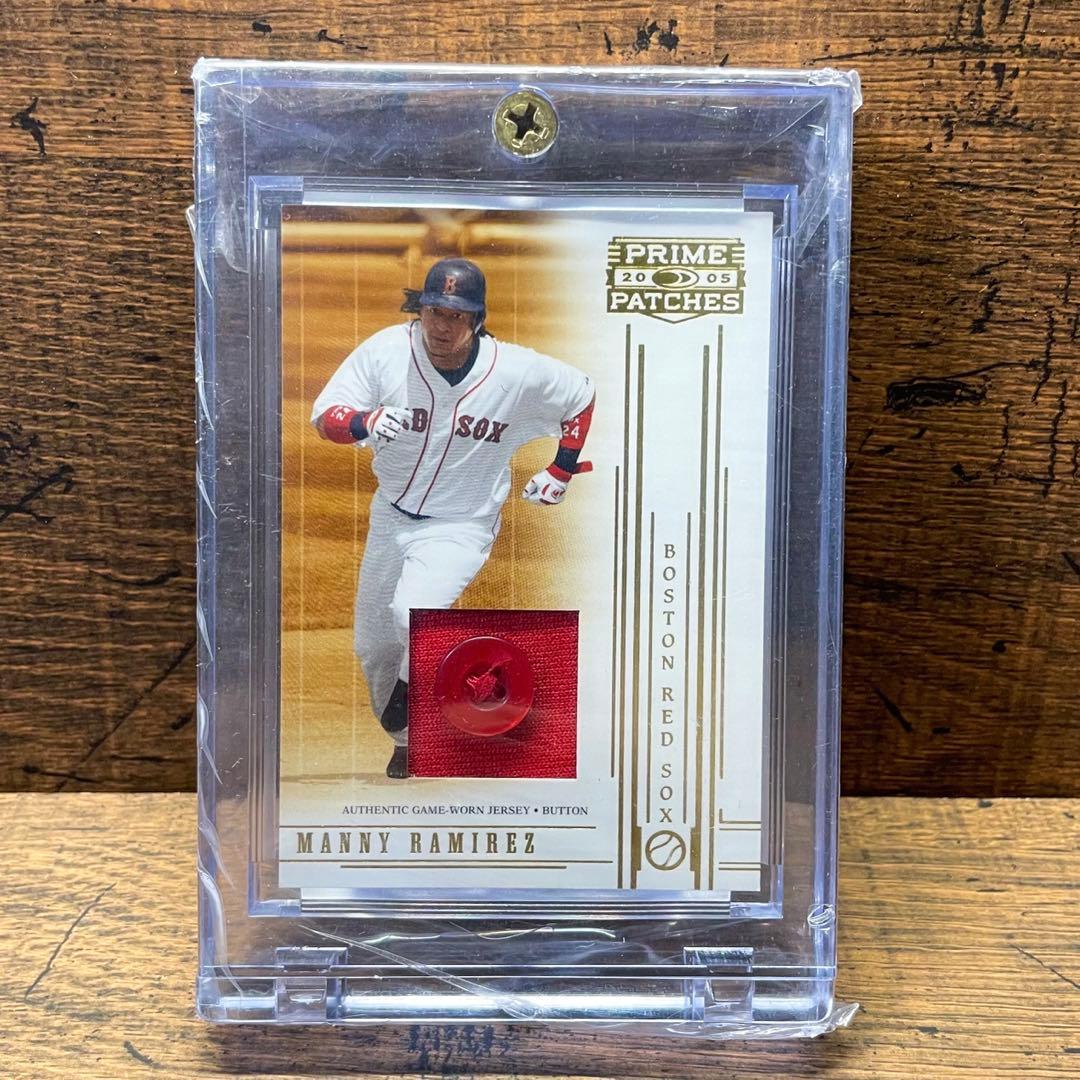 マニーラミレス世界4枚限定 激レア 実使用ボタン カード レッドソックス ◎マニー・ラミレス（レッドソックス） ア…：MLB2008―大リーグ
