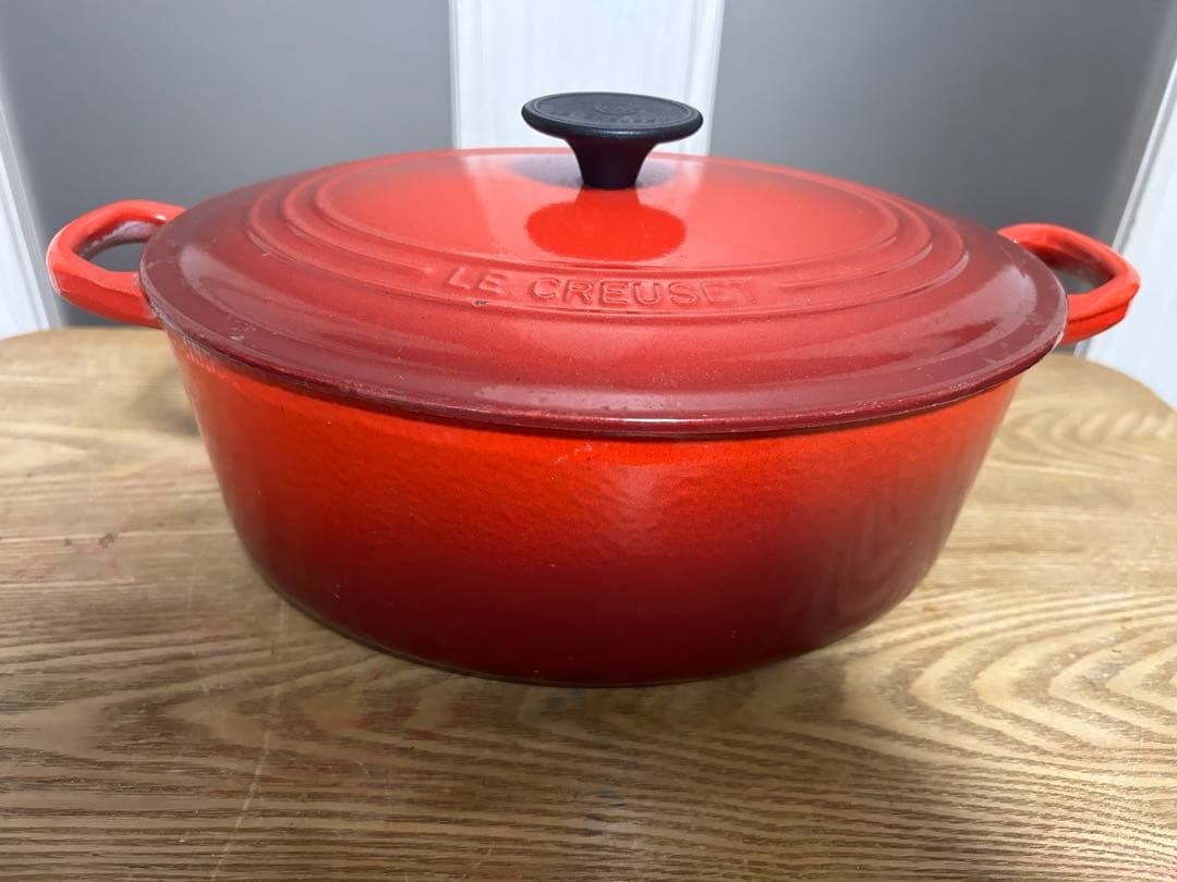 LE CREUSET 鋳鉄製 両手鍋 ル・クルーゼ ２５ オーバル　 レッド Le Creuset（ル・クルーゼ） 公式 鍋 IH IH対応 両手鍋