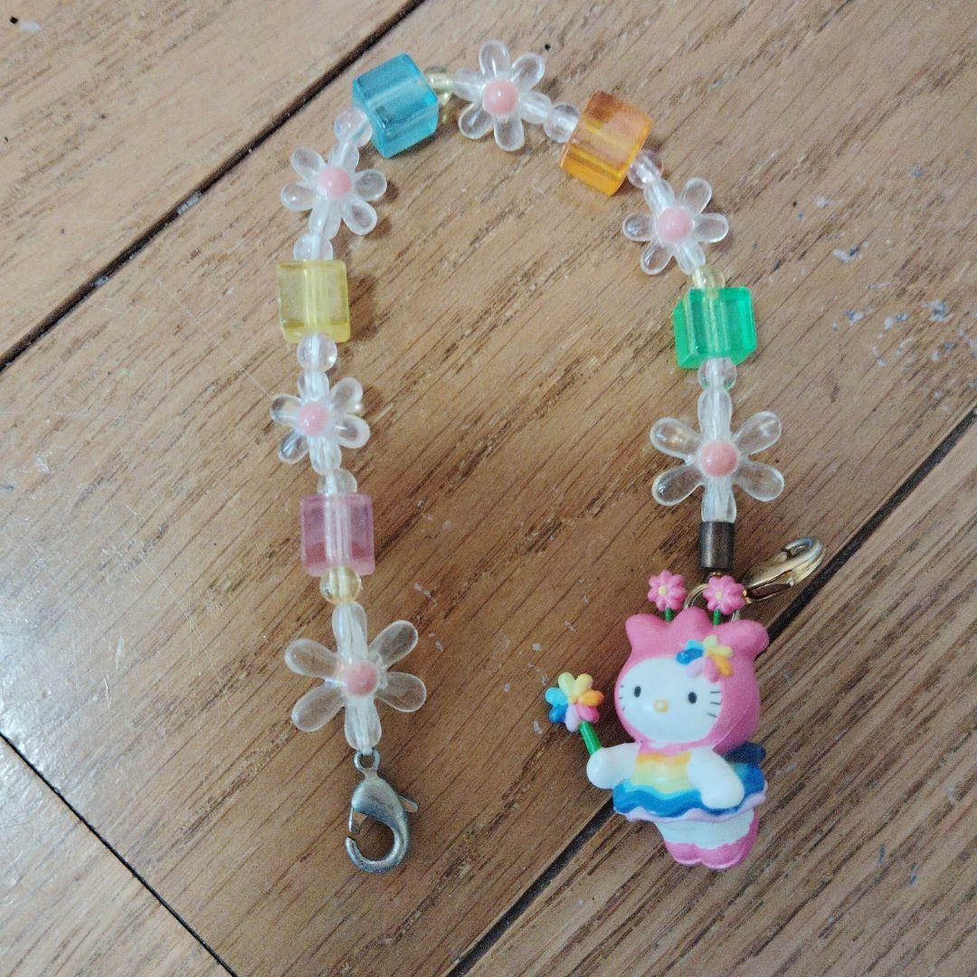 希少‼️激レア　レインボーフェアリーキティ　チャーム　虹　妖精　レア ハローキティ ファンタジーマスコットキーホルダー フェアリー