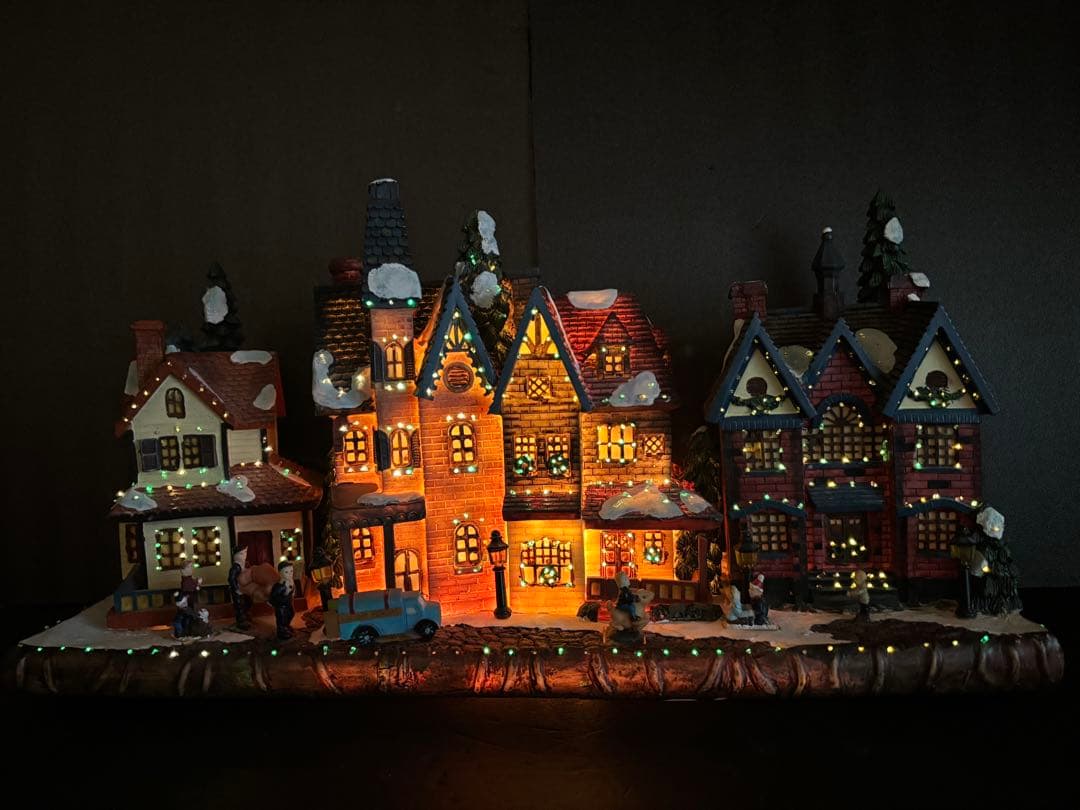 51cmクリスマスビレッジ ハウスライト イルミネーション ジオラマタウン Amazon.co.jp: ミュージカルクリスマスビレッジ、LEDライトビレッジ