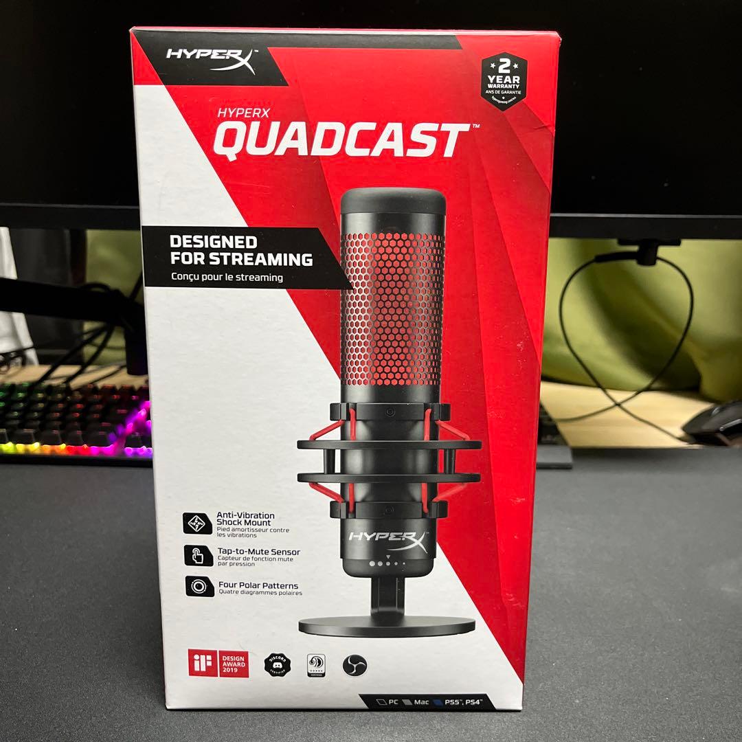 美品　HyperX QUADCAST USB マイク HyperX QuadCast Microphone USB - Office Depot
