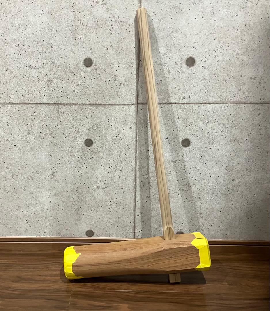 大人用杵　けやき 楽天市場】杵 丸型3.5寸 餅つき杵 ・材質 けやき (樫柄付)・柄長さ90cm