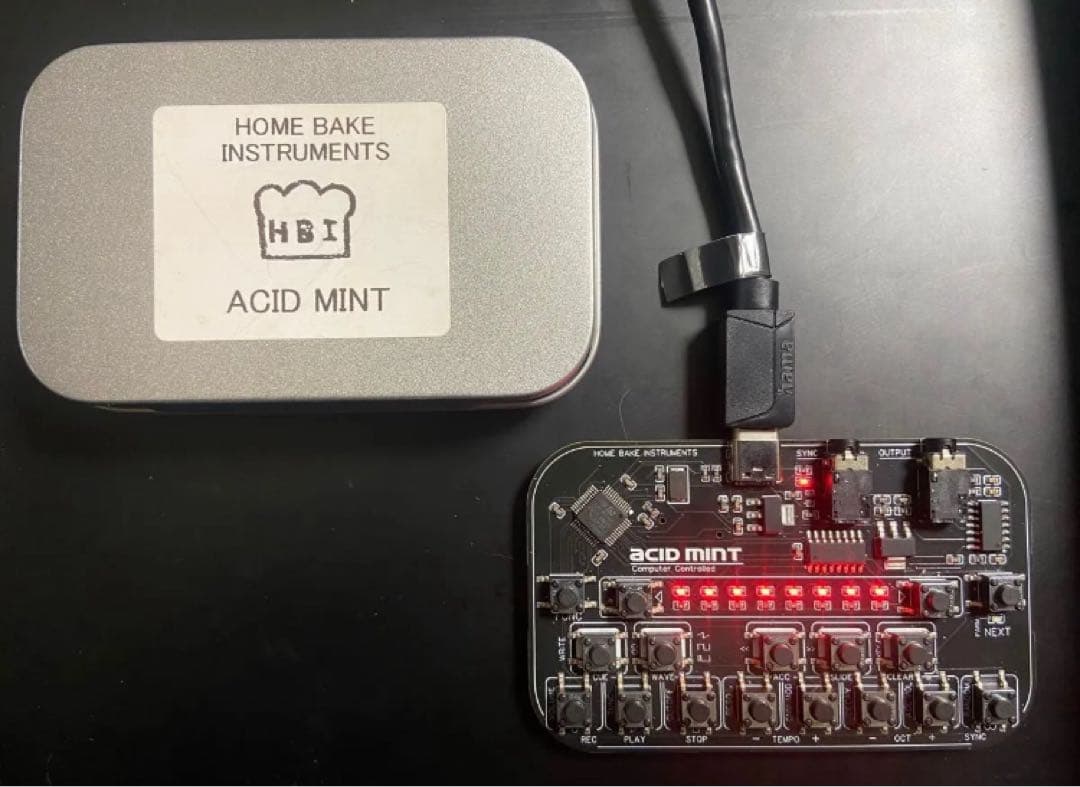 acid mint USB ケーブル付き しなやかで絡まない シリコンケーブル USB-A to USB-C 1m 急速充電