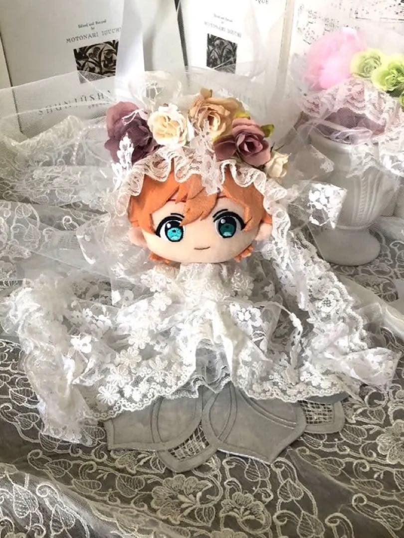 ぬい服16cm*♡純白レースロングドレス・アンティーク調ベール￼セット￼ Amazon.co.jp: niannyyhouse 20cm ぬいぐるみ 服 ドレス レース