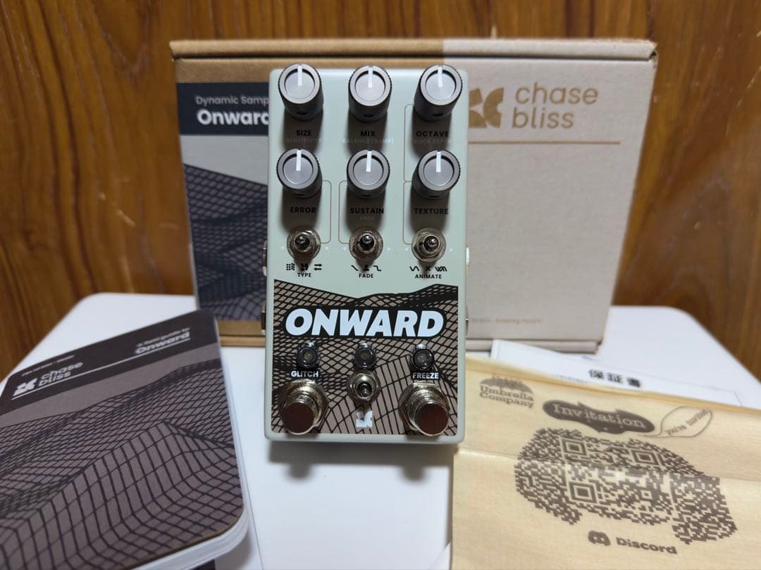 Chase Bliss Onward ダイナミックサンプラー 至福を追い求めて ONWARD ダイナミックSamp説明書