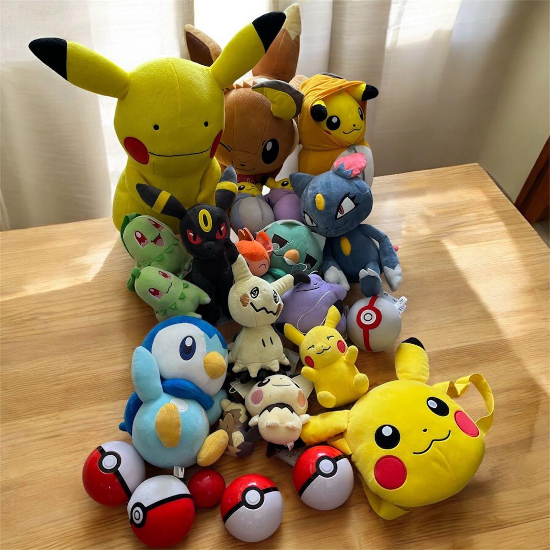 ポケモン ぬいぐるみ セット 約✨20個 ポケモンポール７個 ポケモン ぬいぐるみ セット 約✨20個 ポケモンポール7個 - メルカリ