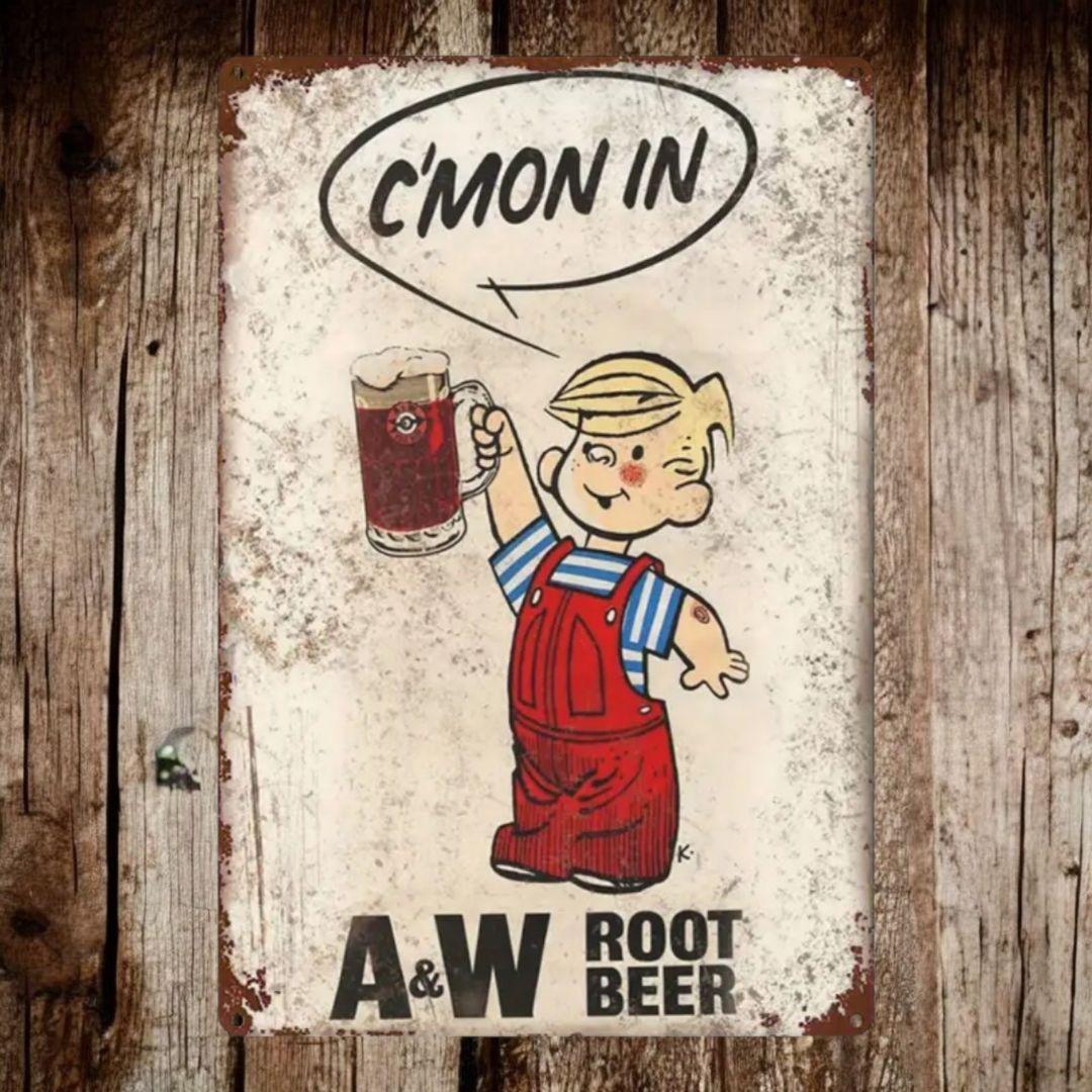 A&W ルートビア エンダー Root Beer 木製看板 アメリカン雑貨 - メルカリ