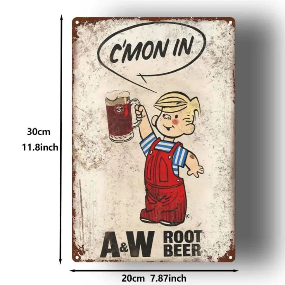 A&W ルートビア エンダー Root Beer 木製看板 アメリカン雑貨 - メルカリ