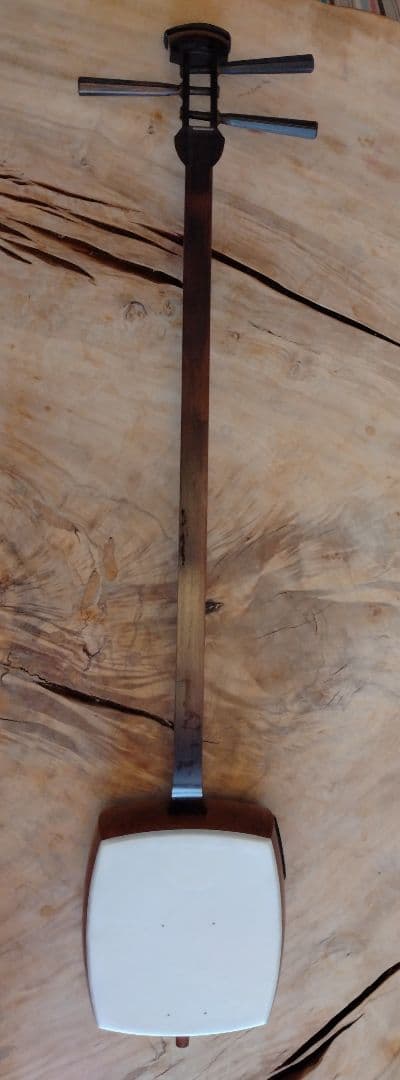 三味線　中古品　布ケース+ソフトケース付 三味線ソフトケース 細 中棹用 リュック付き 選べる4色［三味線