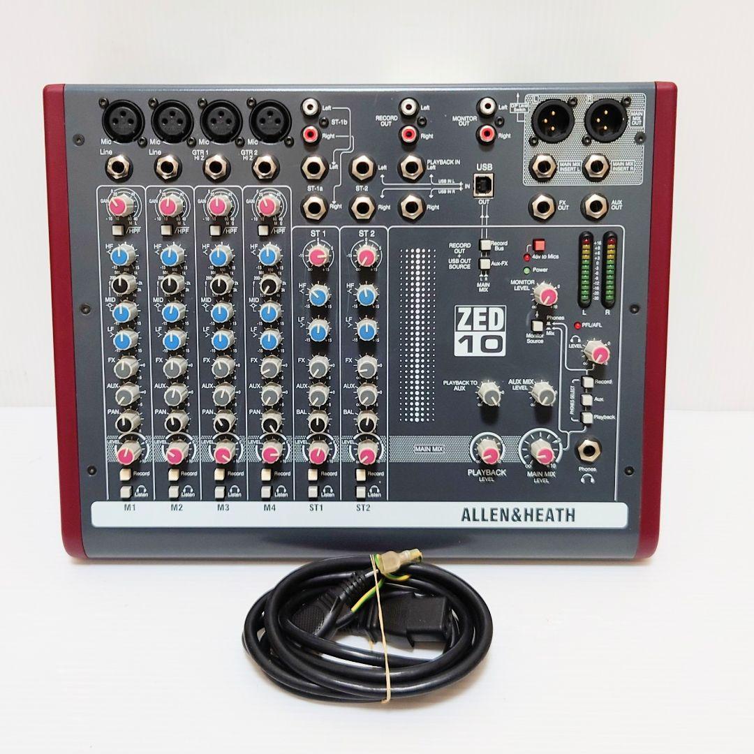KORG コルグ　ALLEN&HEATH ZED 10FX アナログミキサー ALLEN＆HEATHからUSBオーディオ機能搭載のコンパクトなミキサーZED
