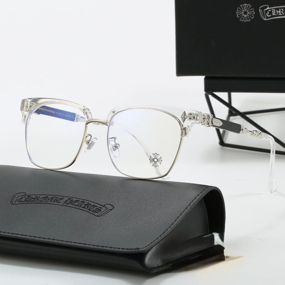 伊達メガネ　サングラス クロス ホワイト&シルバー y2k クロムハーツ好きに サングラス シルバー 伊達メガネ クロム好き 黒縁 ブルーライト クロム