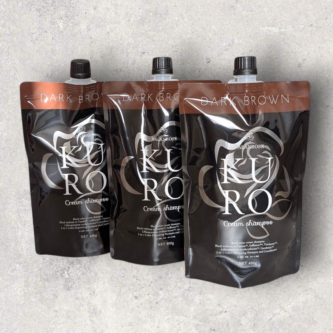 【新品未使用】KUROクリームシャンプー 白髪染め 正規品 単品 即購入OK VALANROSE（バランローズ） 白髪染めシャンプー KUROクリーム
