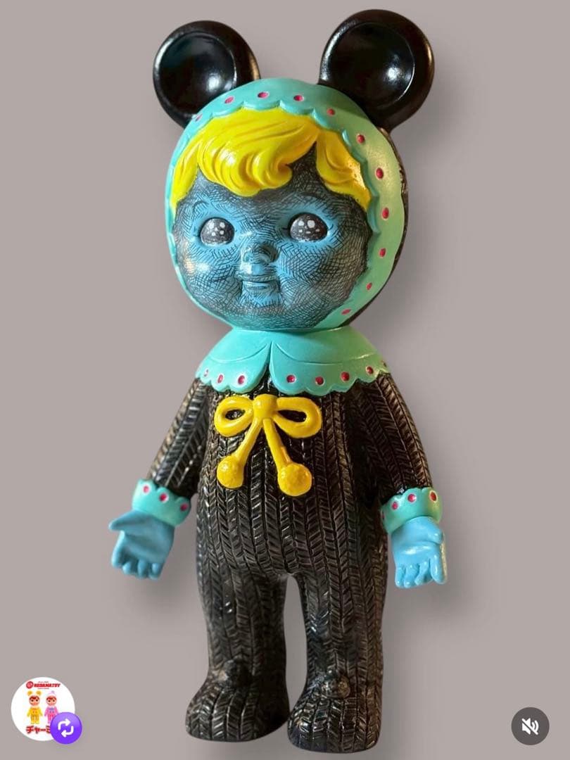 値下げ　BJJ × charmy コラボ ワンオフ 限定（黒 チャーミーちゃん ソフビ/KODAMA TOY/チャーミーちゃん(WD.BR2)/茶｜墓場の画廊ONLINE STORE