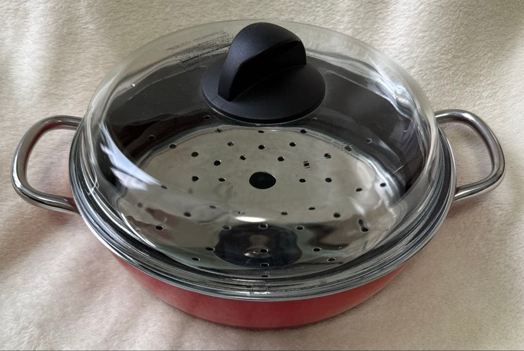 シリットsilit シチューパン24cm レッド　スノコ/ガラス蓋付き Amazon.co.jp: シリット(Silit) 鍋セット コンビクック [ガラス蓋付き