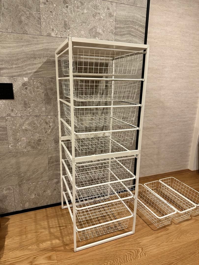 IKEA イケア　ヨナクセル　ワイヤーラックJONAXEL イケア（IKEA） JONAXEL ヨナクセル フレーム ワイヤーバスケット付き