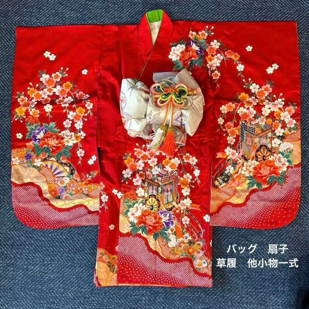 専用　7歳 七五三 着物帯セット 赤系& 和風髪飾り 楽天市場】＼楽天マラソン開催中!／【レンタル】七五三 セット 3歳