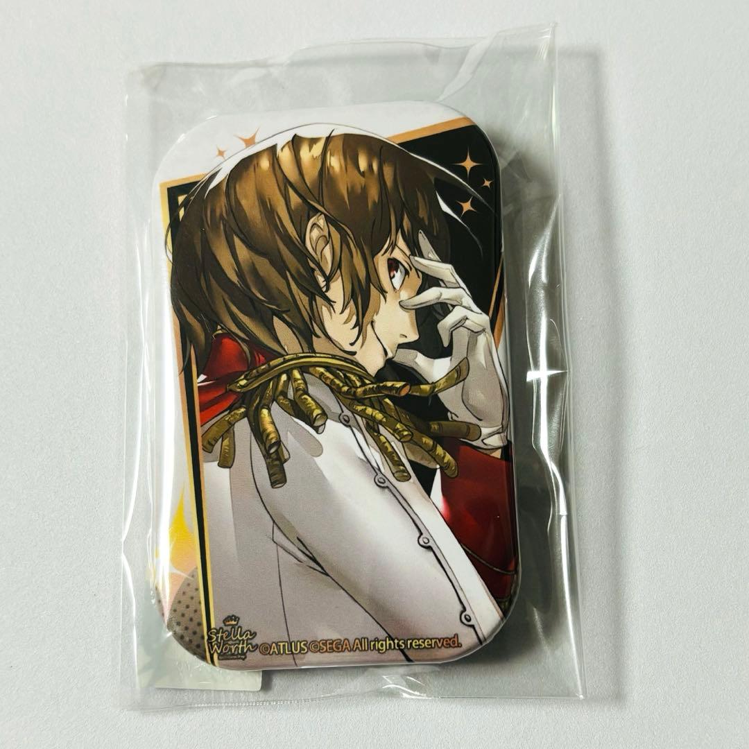 ペルソナ5 ザ・ロイヤル ステラワース スクエア缶バッジ 明智吾郎 クロウ primaniacs】ペルソナ5 ザ・ロイヤル フレグランス 明智吾郎（クロウ）
