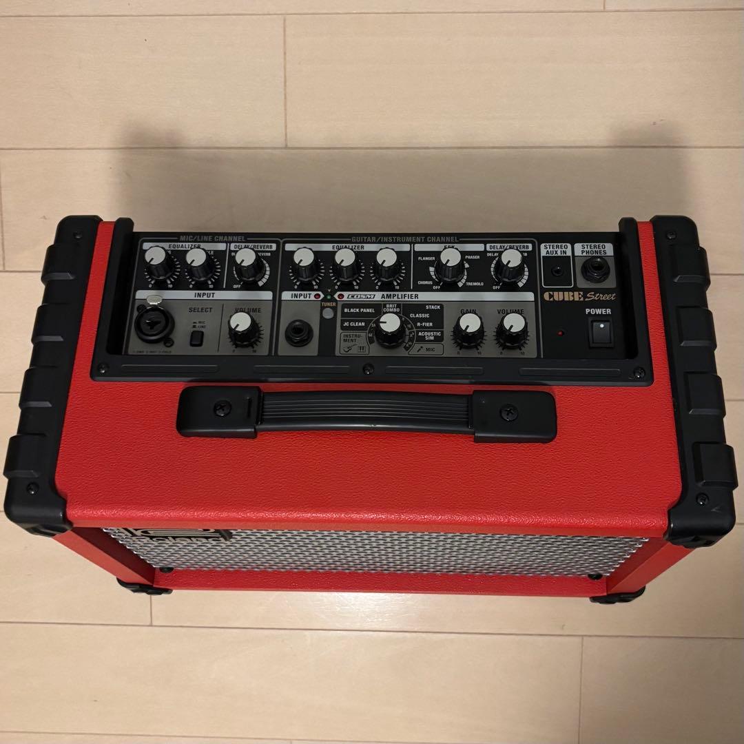 アダプタ付 Roland Cube Street ギター用アンプ - メルカリ