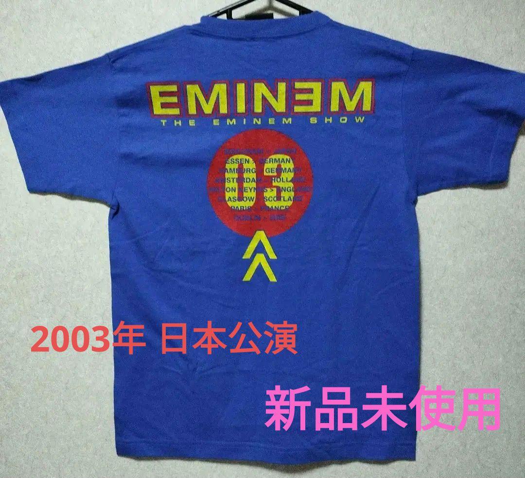 エミネム 20年前（2003年）日本公演 幕張 新品 TシャツEMINEM EMINEM エミネム Tシャツ ラップTシャツ ブラック LETTERS S/S TEE |