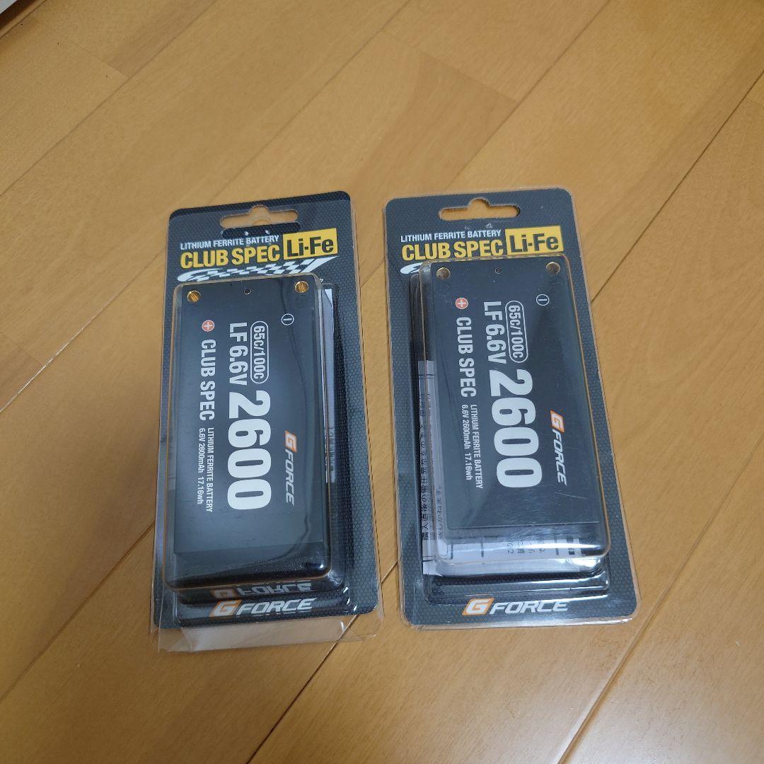 Gフォース LiFeバッテリー　未使用　2個 楽天市場】G−FORCE ZAC リポバッテリー 7.4V 1850mAh ミニS互換サイズ