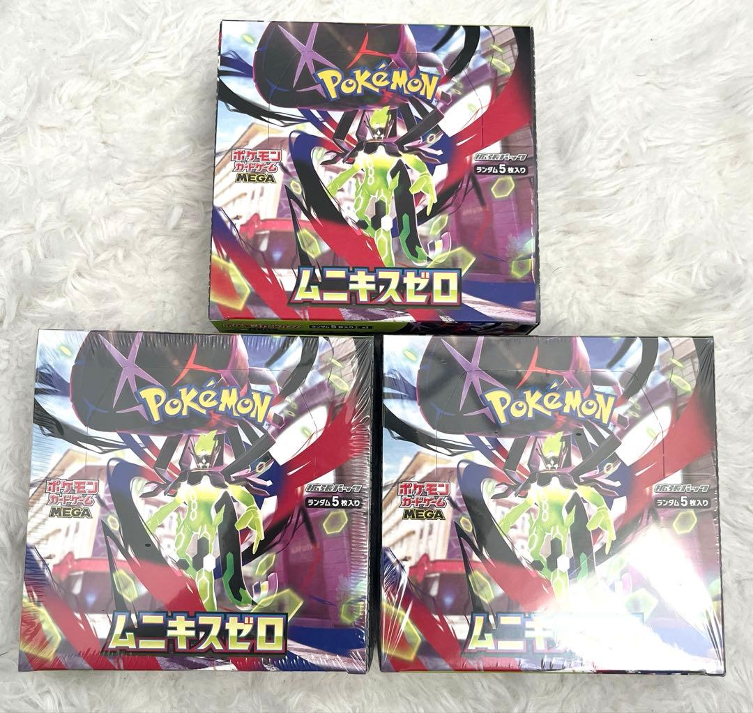 シュリンク付き　ポケモンカードゲーム ムニキスゼロ 3BOX ぺりぺり ポケモンカードゲーム ムニキスゼロ 3box シュリンク付き｜Yahoo