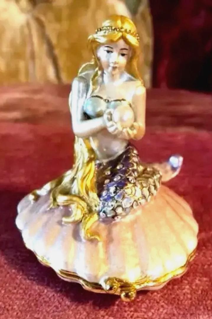 人魚姫　置物　小物入れ Amazon.co.jp: シンプルな彫刻 人魚姫の女の子の彫刻ピンクの