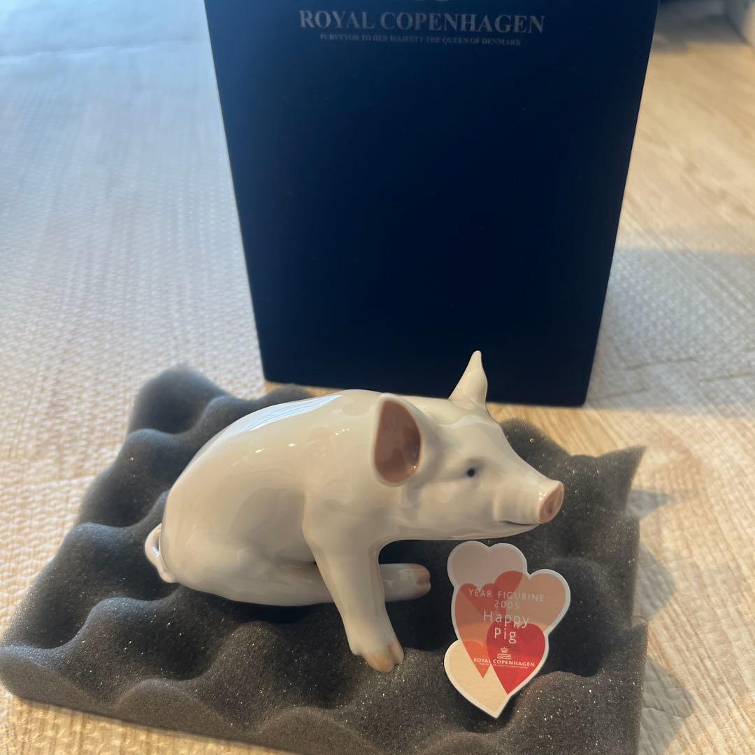 ロイヤルコペンハーゲン　2005 pig 豚 亥フィギュリン ROYAL COPENHAGEN (ロイヤル・コペンハーゲン) フィギュリン