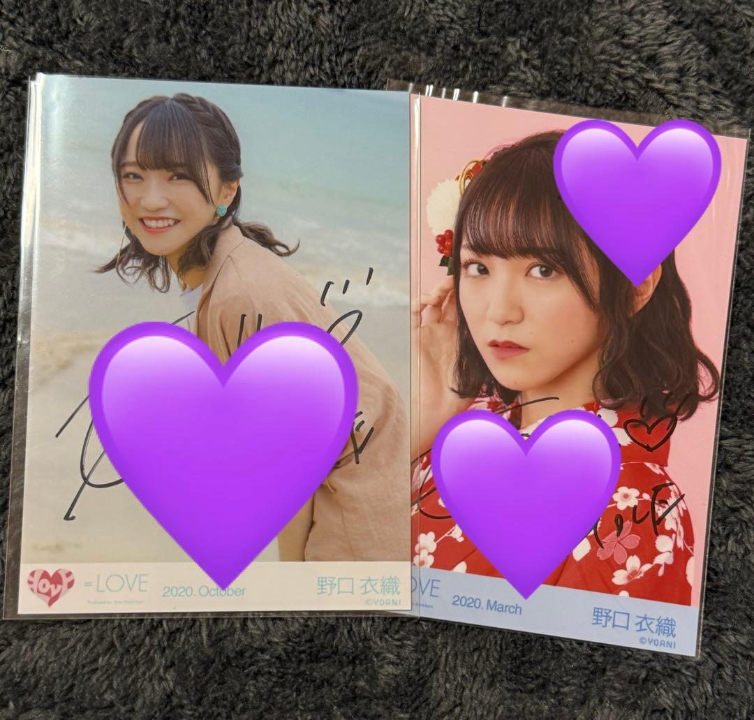 イコラブ 野口衣織 直筆 生写真 LOVE イコラブ 野口衣織 Be Selfish ジャケ写 直筆 生写真 - メルカリ