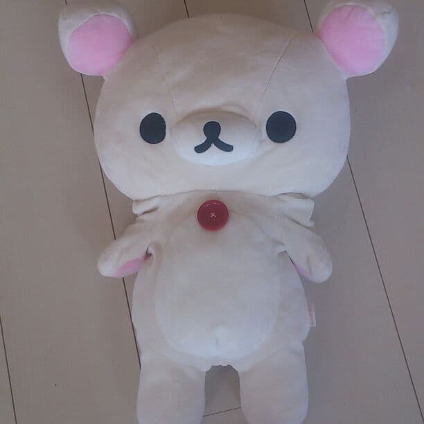 毛はもふもふ、目はかわいい！リラックマのぬいぐるみです。 楽天市場】リラックマ ふわふわ ぬいぐるみの通販