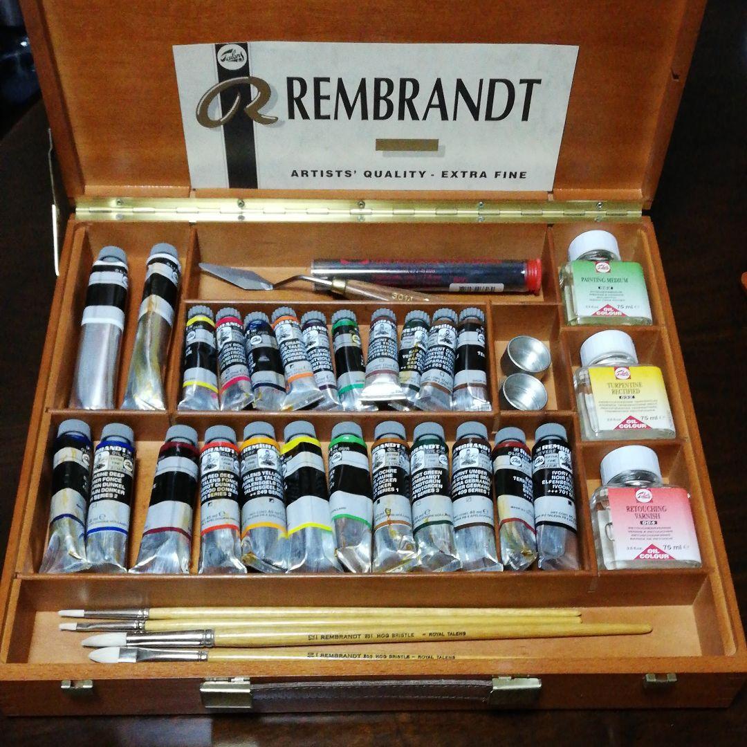 未使用　レンブラント　油絵の具セット レンブラント油絵具ラグジユアリボックス 24色セット | 製品情報
