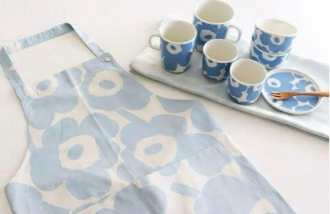 ☆新品未使用☆マリメッコ　marimekko エプロン　ウニッコ　ラスト１点 楽天市場】ギフトセット マリメッコ エプロン ミトン Unikko ウニッコ