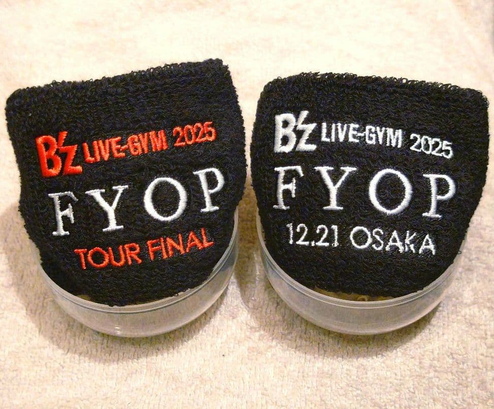 B'z 2025 FYOPガチャ リスバン 12月21日 大阪FINAL2種 B'z LIVE-GYM 2025 FYOP 大阪 リストバンド カセットチャーム 12月20日